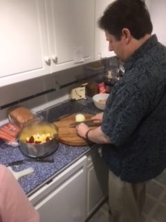 Michael Chopping Vegetables