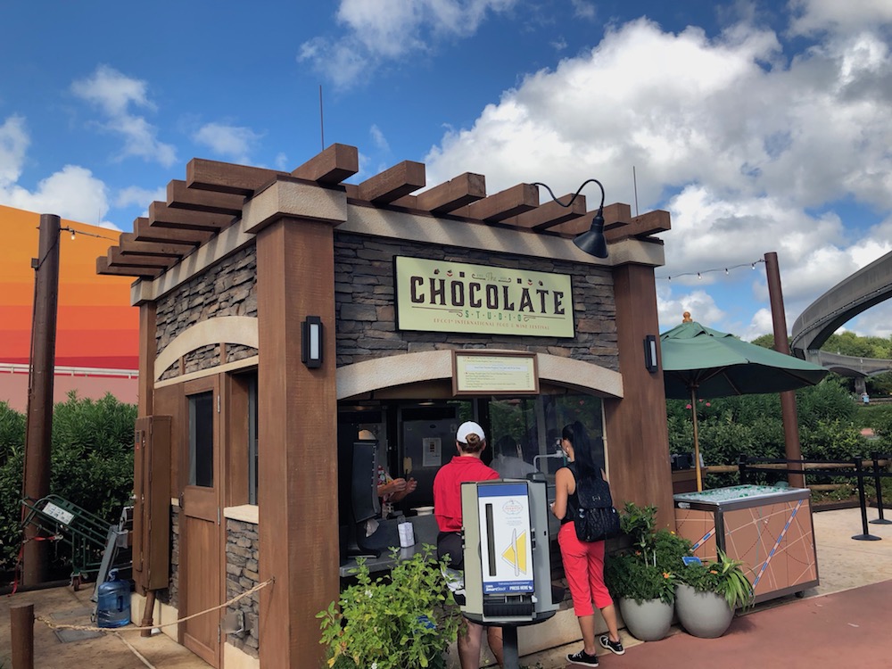 Chocolate Studio booth at Epcot